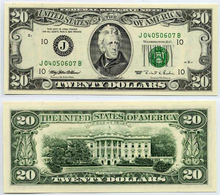 1995 20 Dollar Bill Value Guides