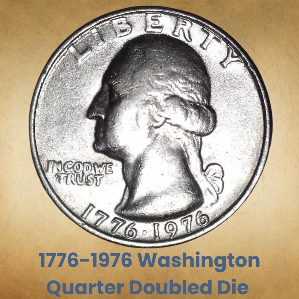 1776-1976 Washington Quarter Doubled Die 