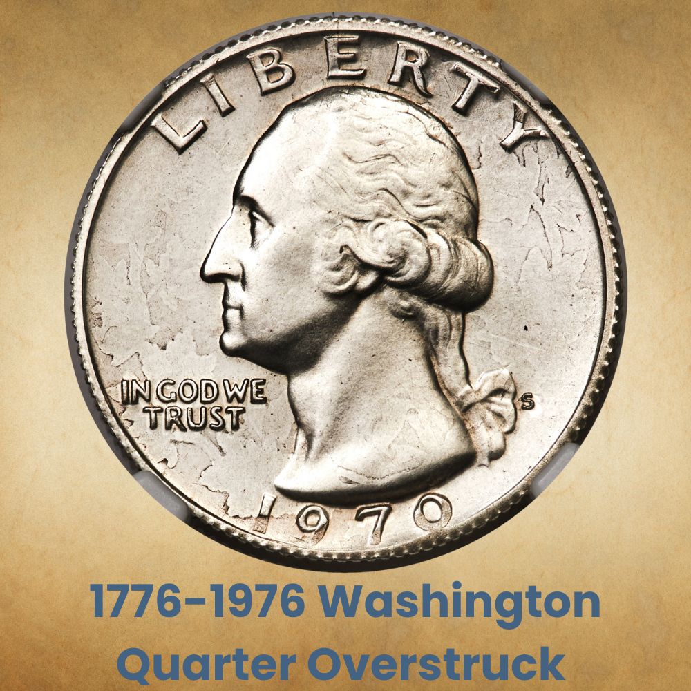 1776-1976 Washington Quarter Overstruck