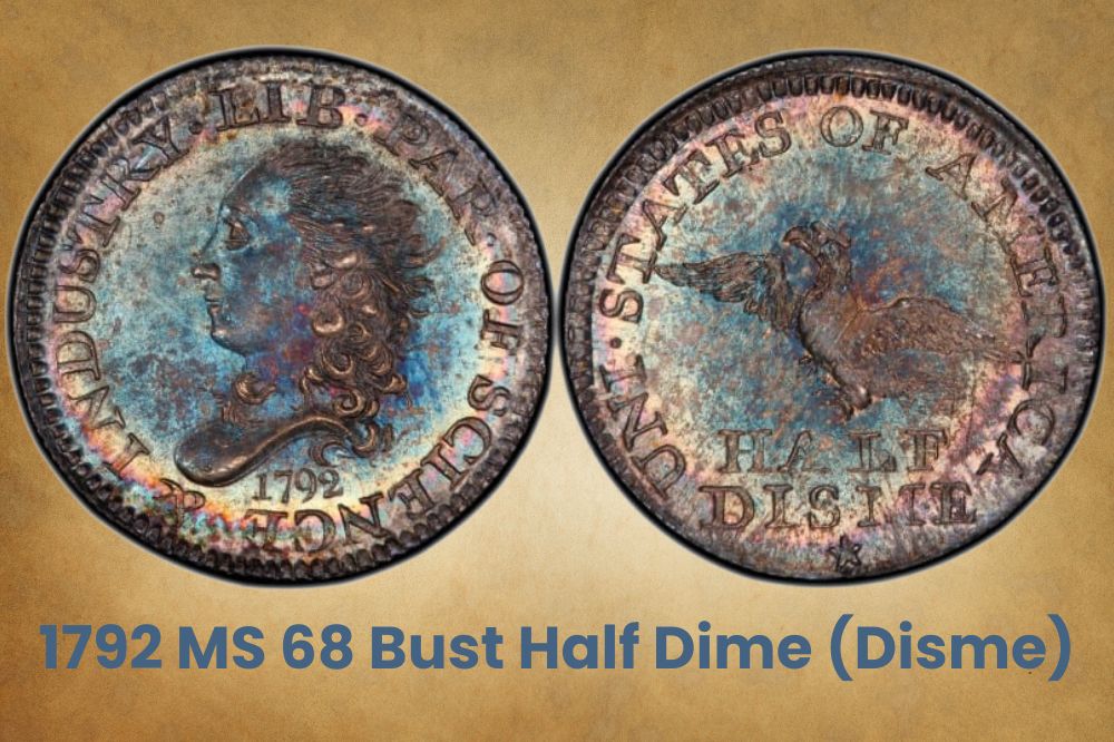 1792 MS 68 Bust half dime (Disme)