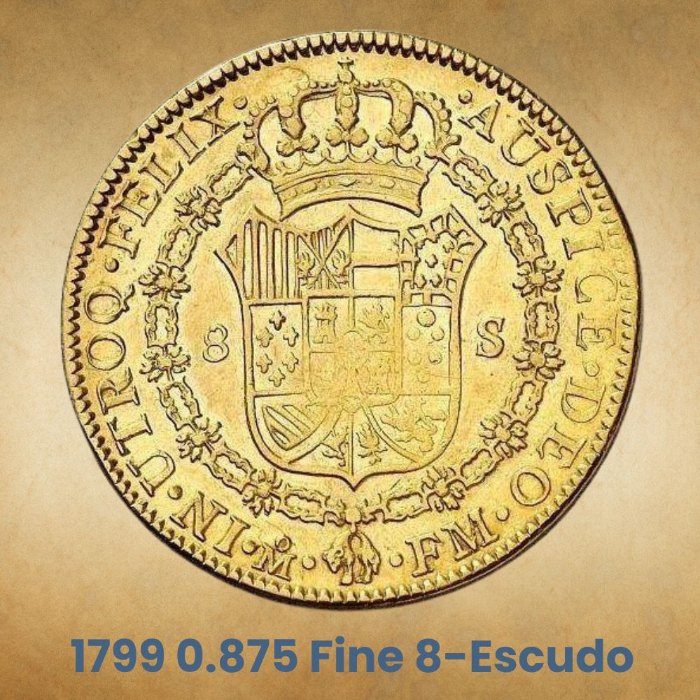 1799 0.875 Fine 8-Escudo
