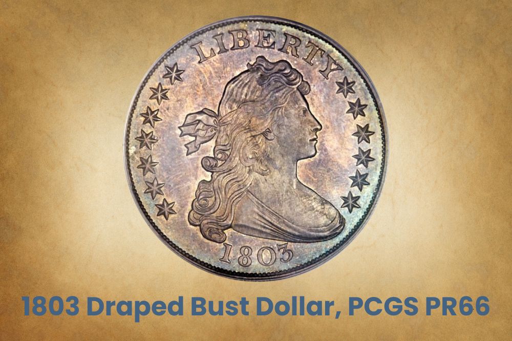 1803 Draped Bust Dollar, PCGS PR66