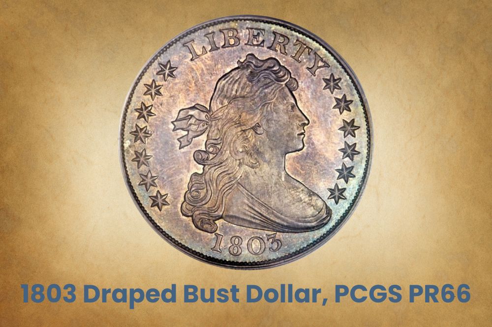 1803 Draped Bust Dollar, PCGS PR66