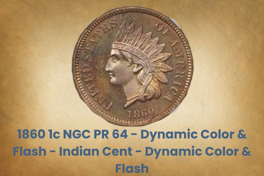 1860 1c NGC PR 64 - Dynamic Color & Flash - Indian Cent - Dynamic Color & Flash