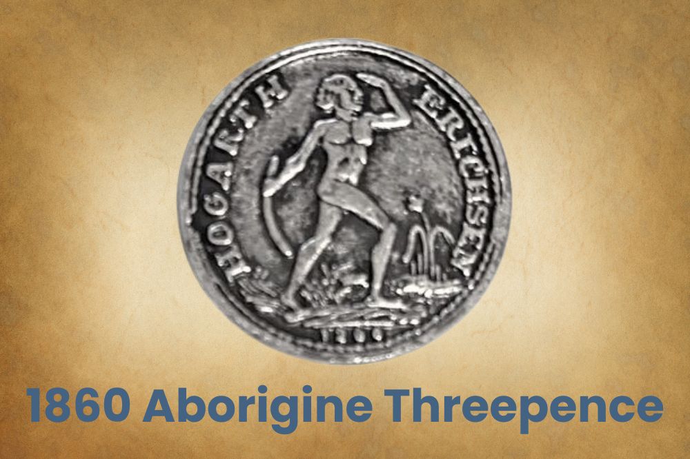 1860 Aborigine Threepence