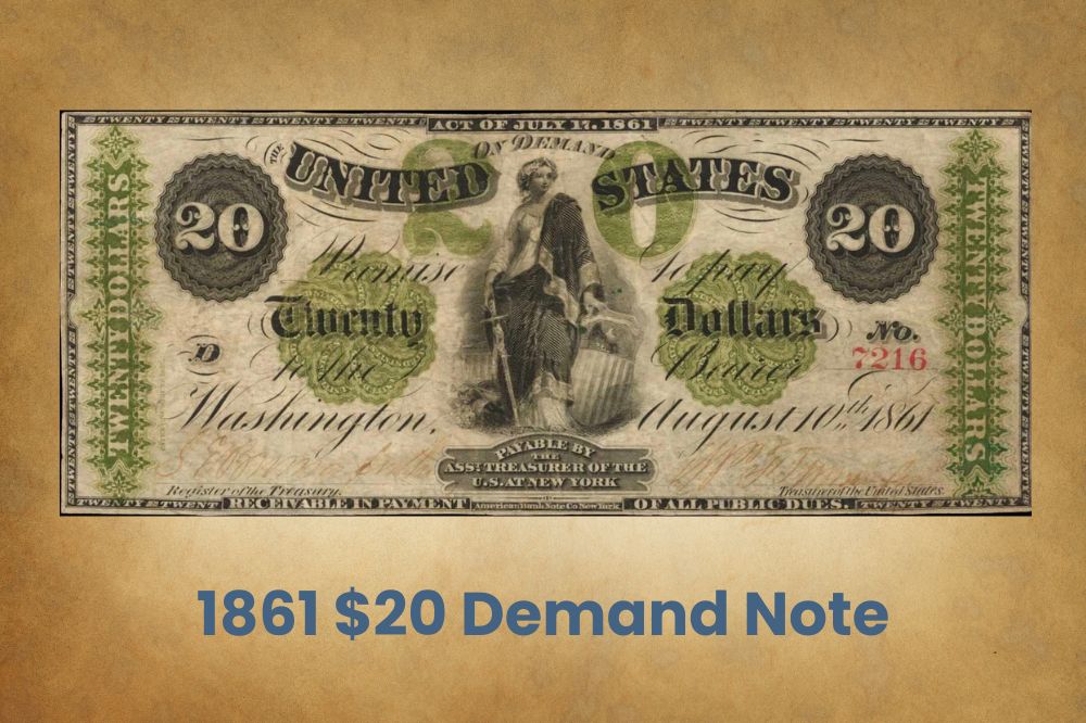 1861 $20 Demand Note