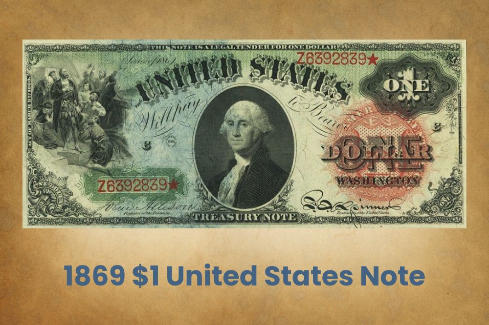 1869 $1 United States Note