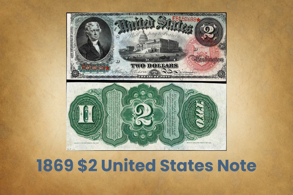 1869 $2 United States Note