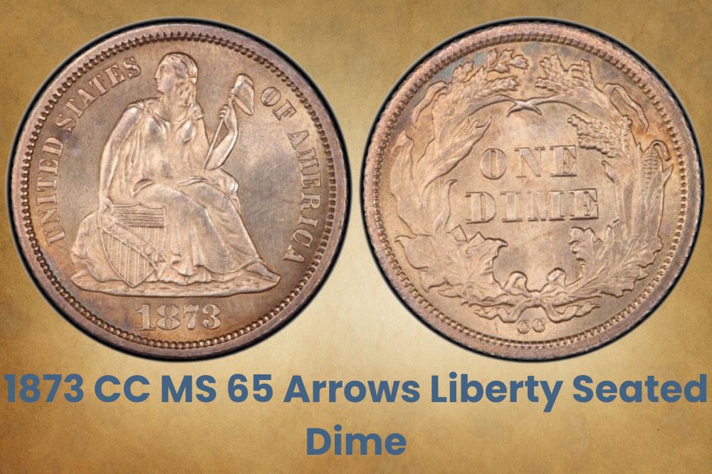 1873 CC MS 65 Arrows Liberty Seated Dime