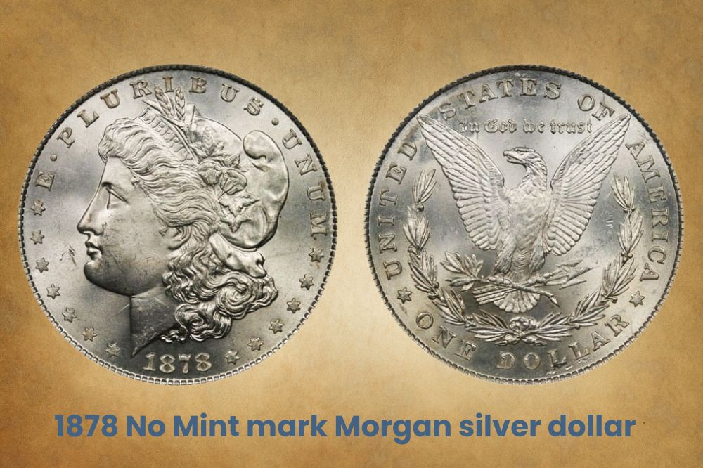 1878 No Mint mark Morgan silver dollar