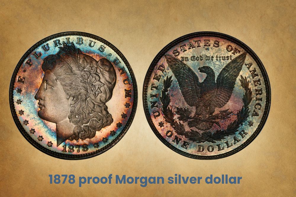 1878 proof Morgan silver dollar