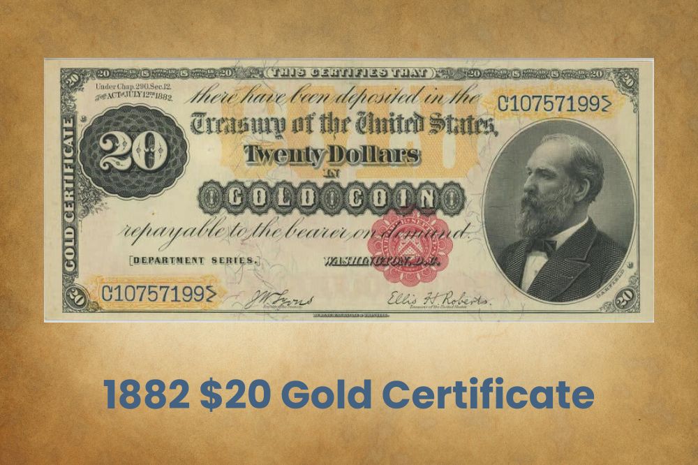 1882 $20 Gold Certificate