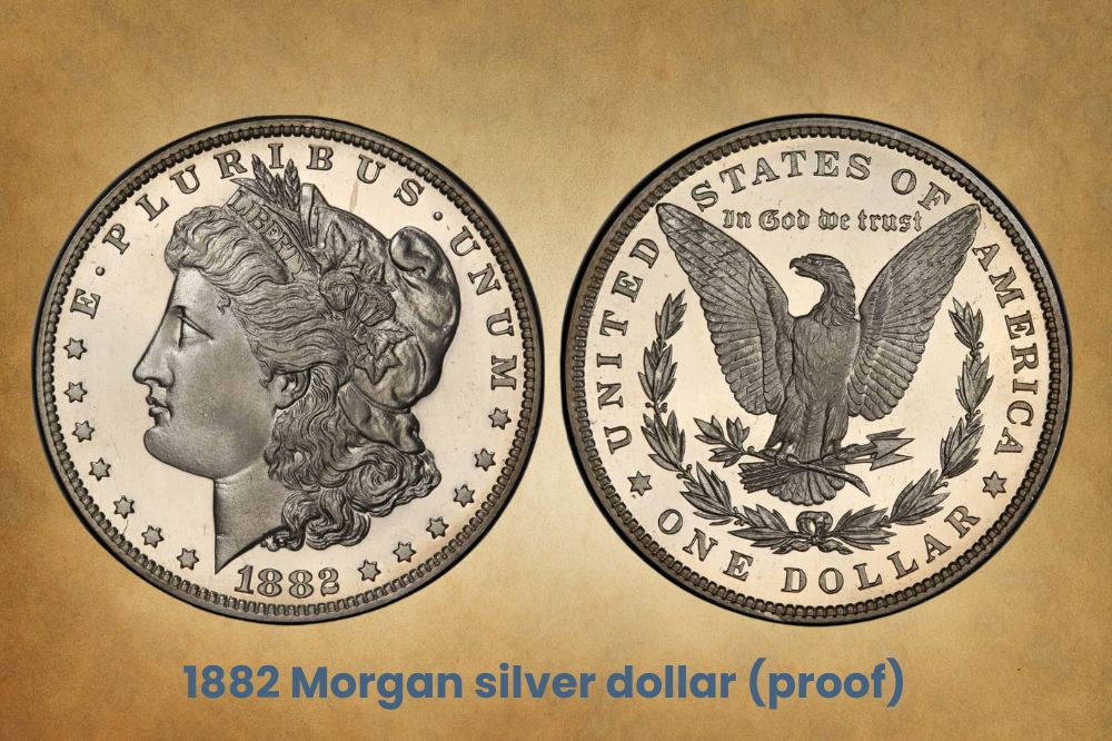 1882 Morgan silver dollar (proof)