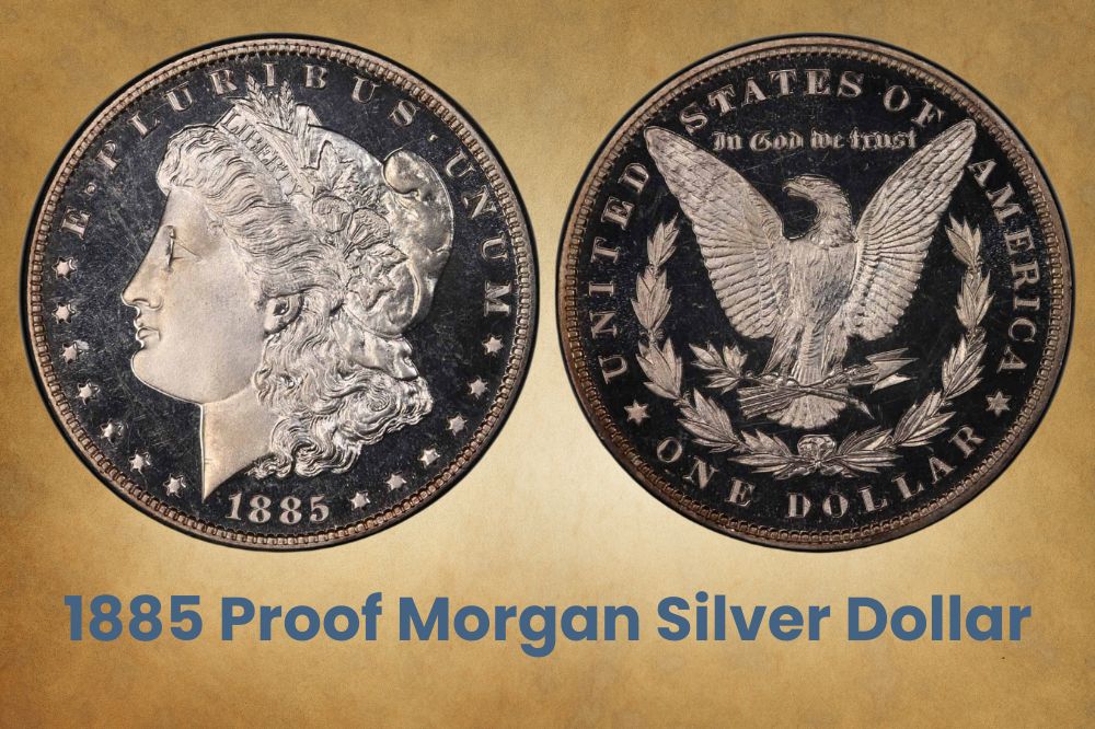 1885 proof Morgan silver dollar