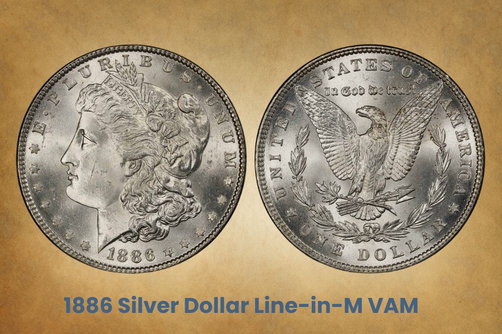 1886 Silver Dollar Line-in-M VAM