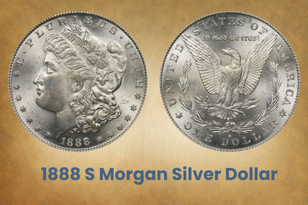 1888 S Morgan silver dollar