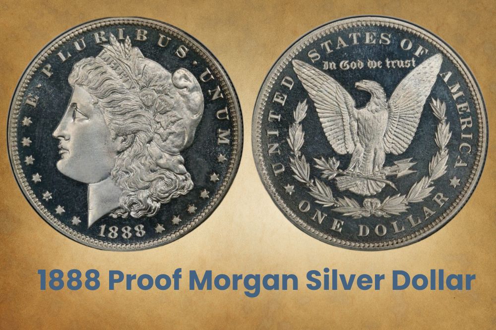 1888 proof Morgan silver dollar
