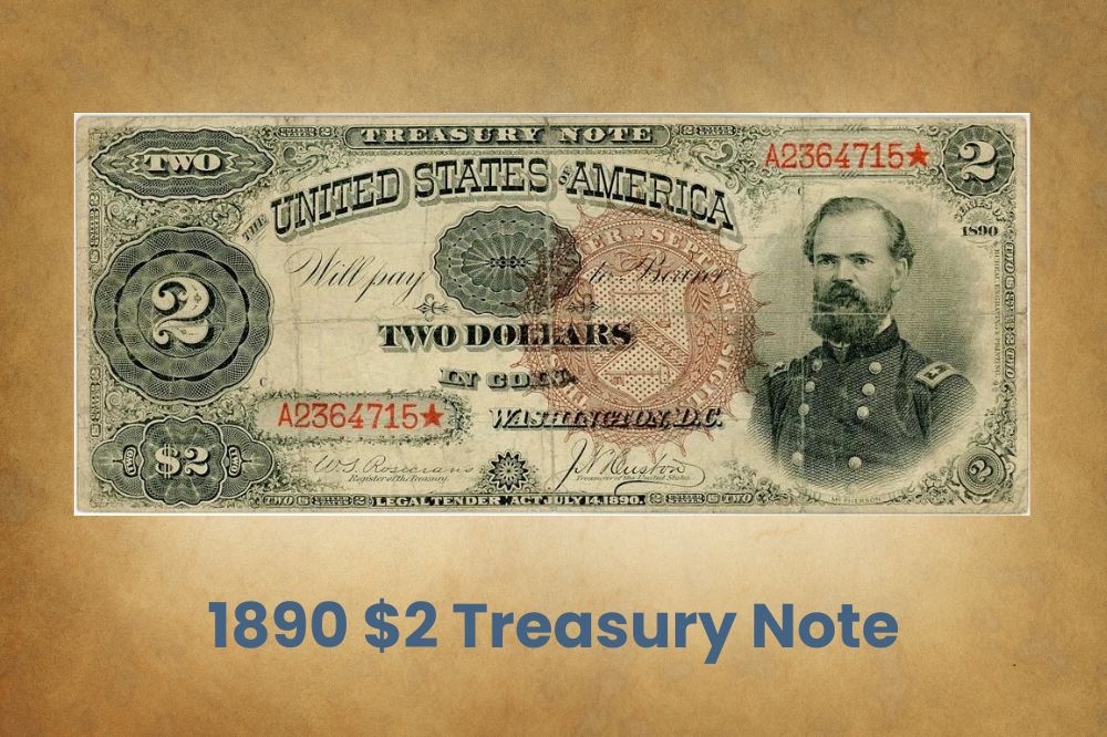 1890 $2 Treasury Note