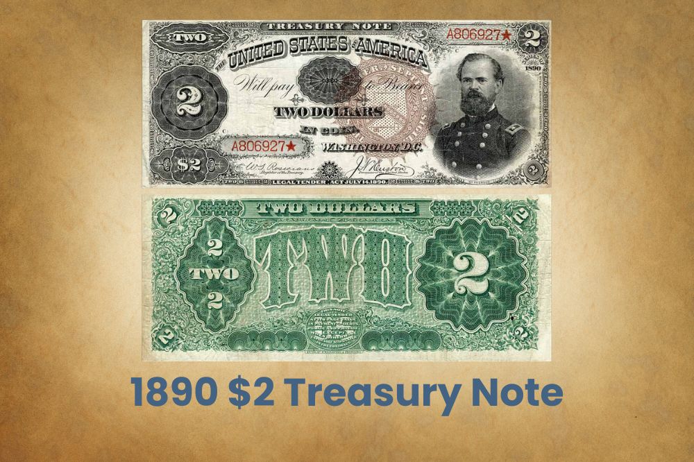 1890 $2 Treasury Note