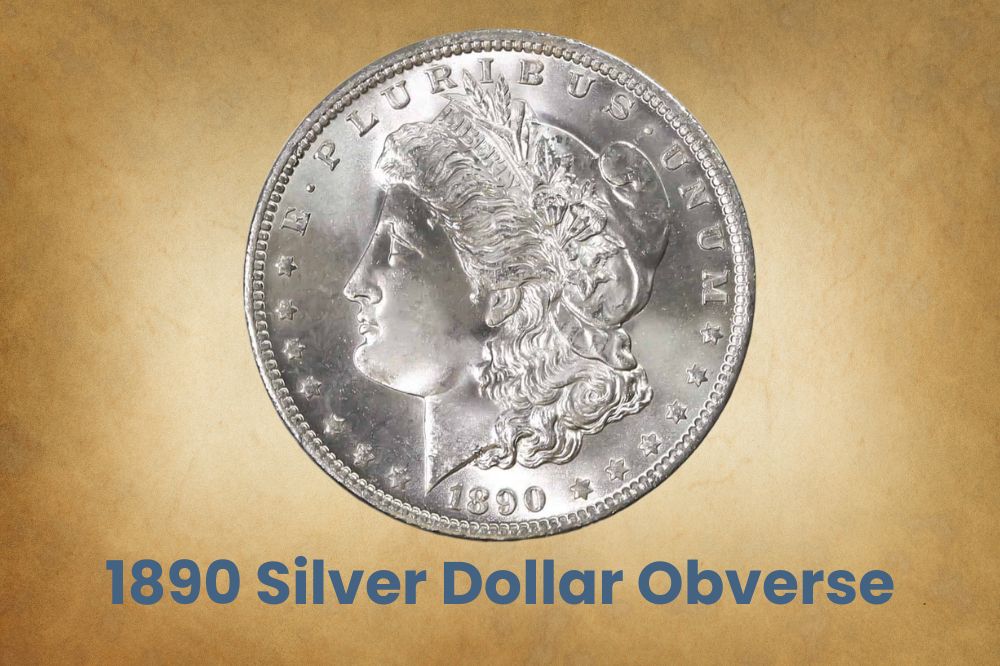 1890 Silver Dollar Obverse