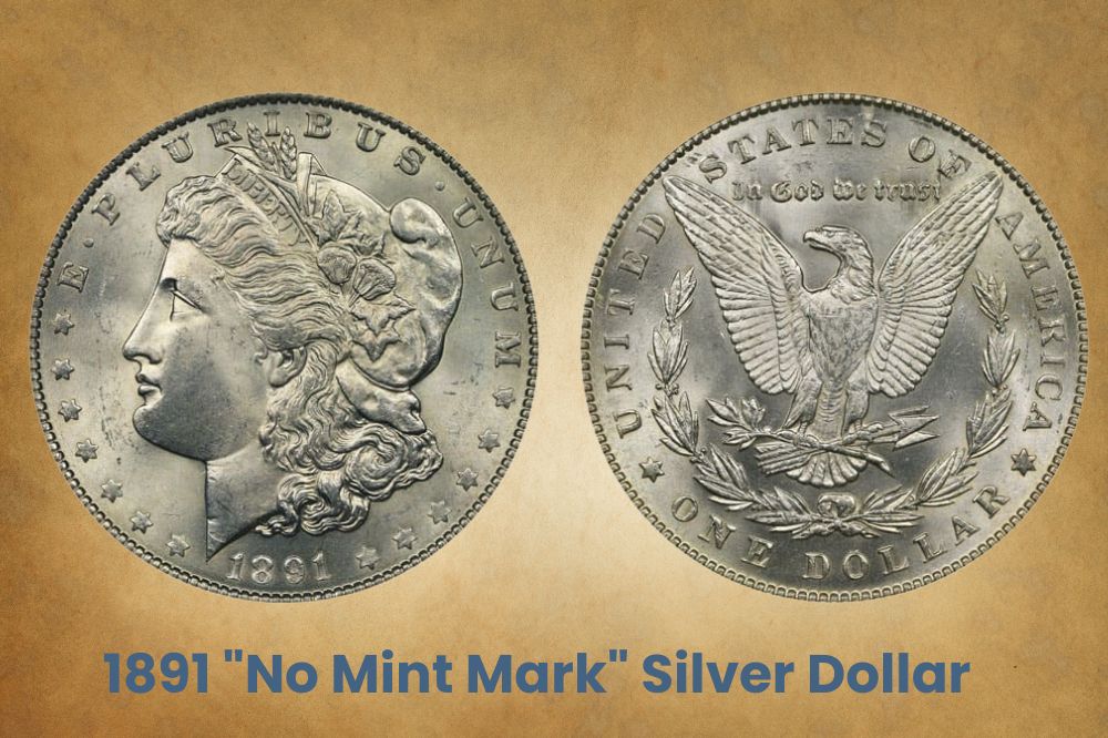 1891 "No Mint Mark" Silver Dollar