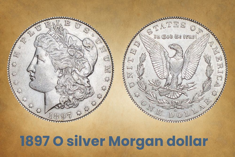 1897 O silver Morgan dollar