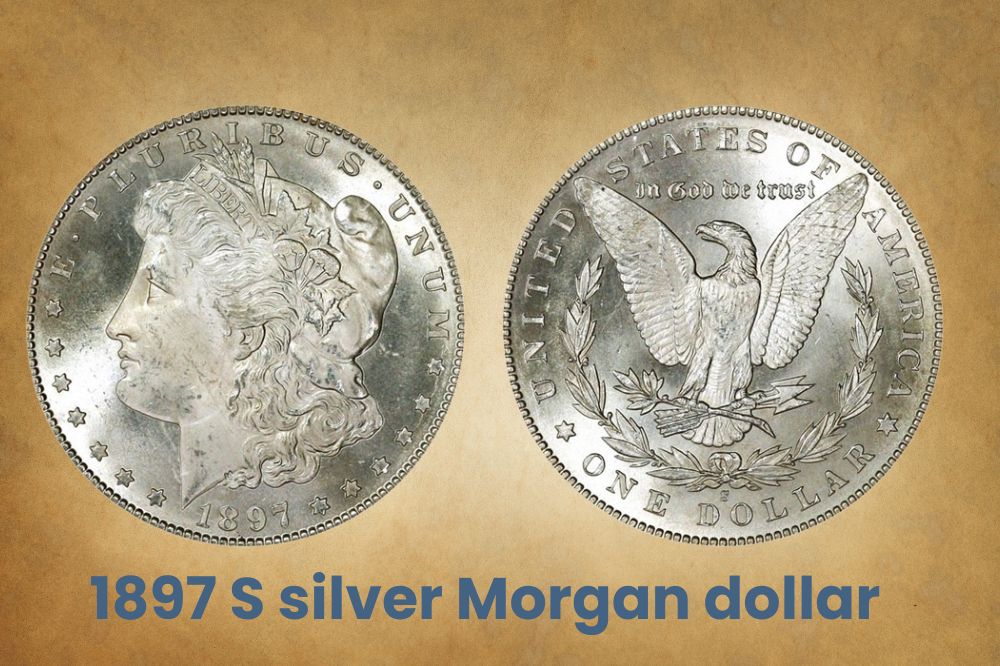 1897 S silver Morgan dollar
