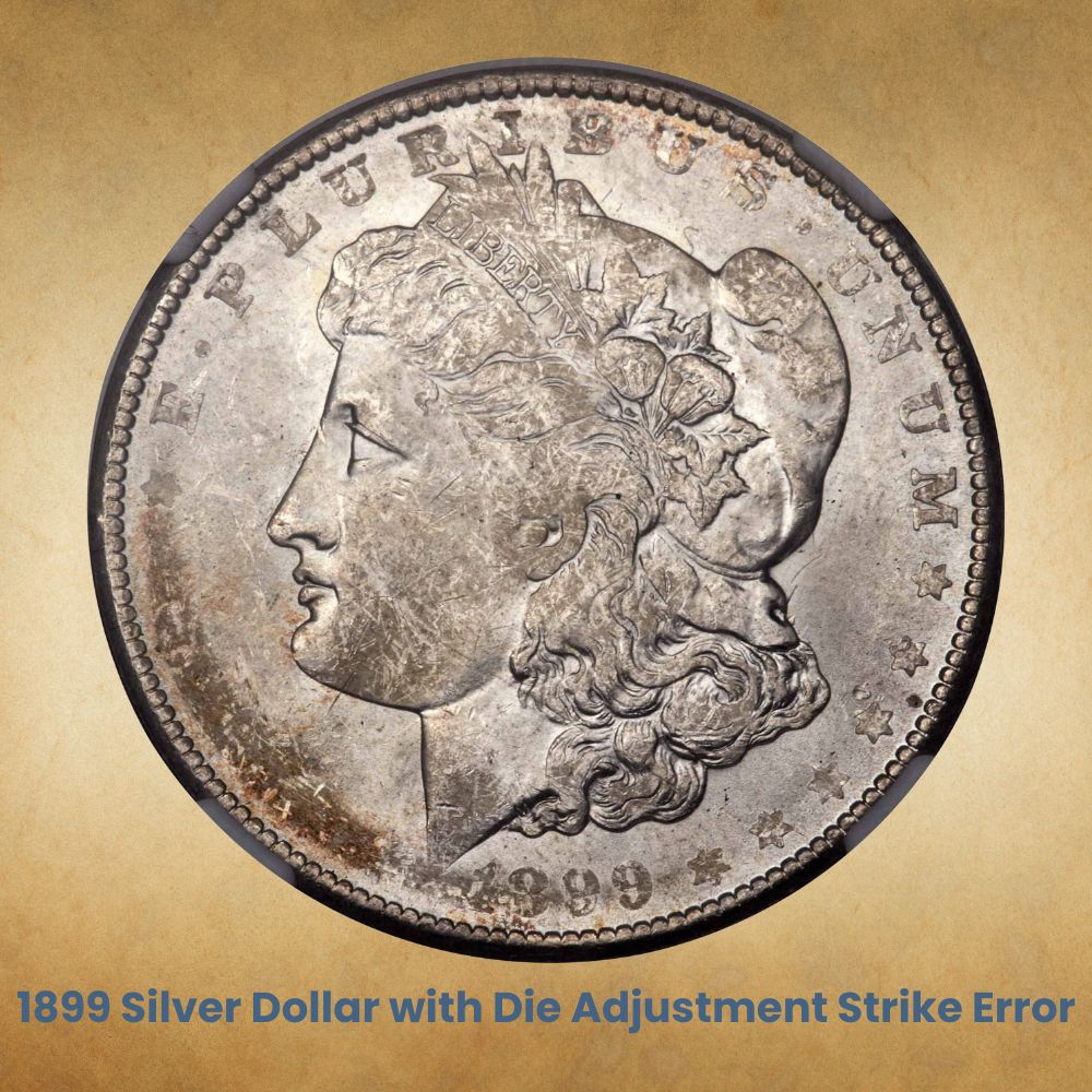1899 Silver Dollar with Die Adjustment Strike Error