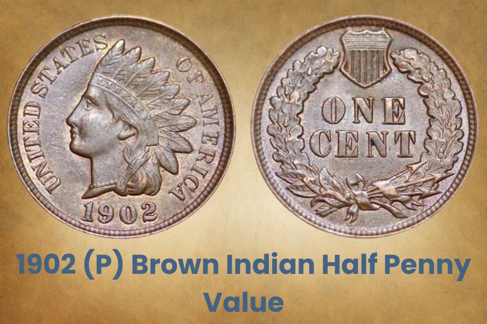 1902 (P) Brown Indian Half Penny Value