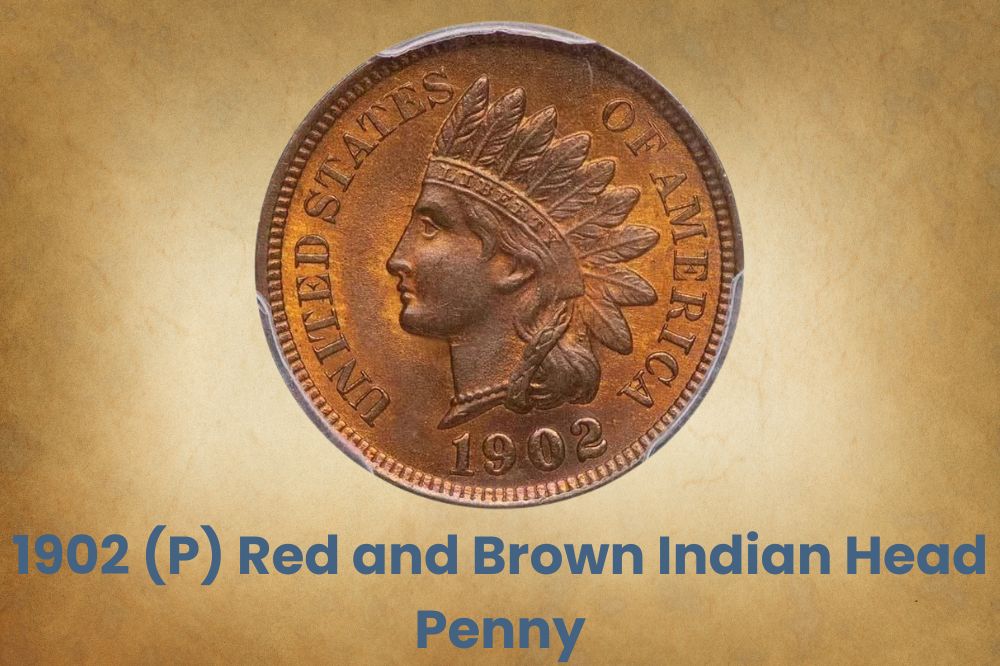 1902 (P) Red and Brown Indian Head Penny