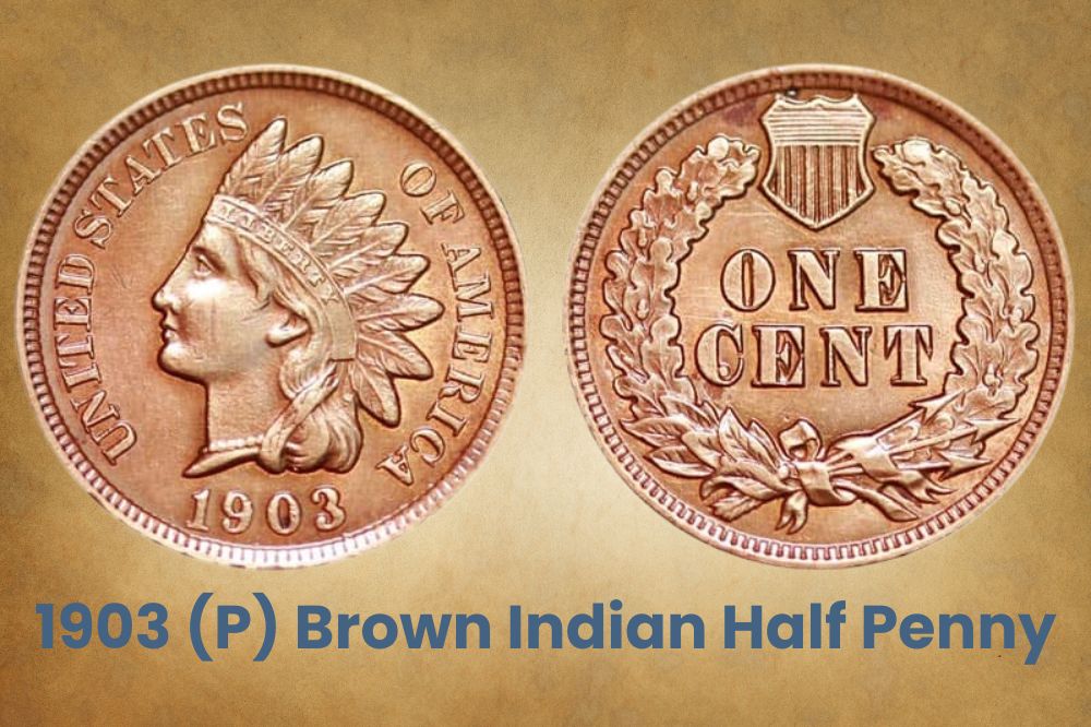 1903 (P) Brown Indian Half Penny