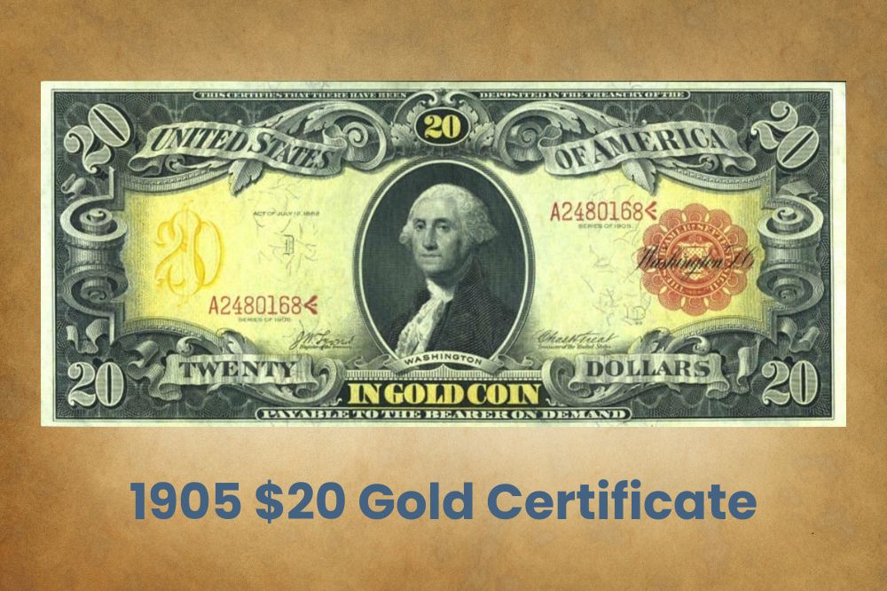 1905 $20 Gold Certificate