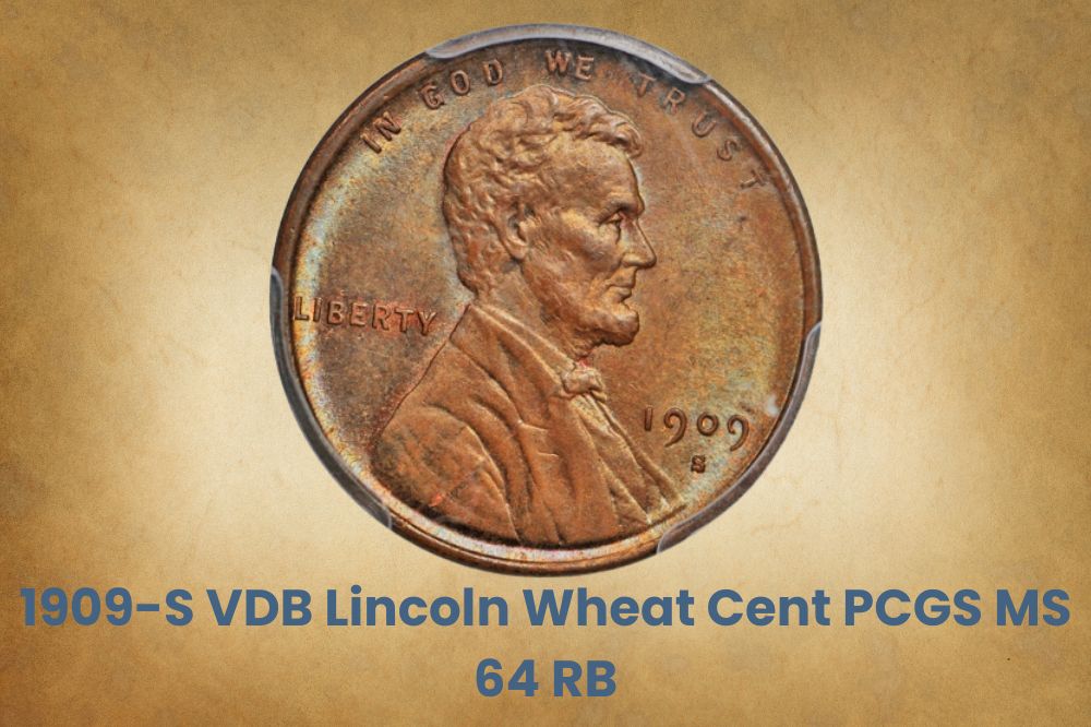 1909-S VDB Lincoln Wheat Cent PCGS MS 64 RB