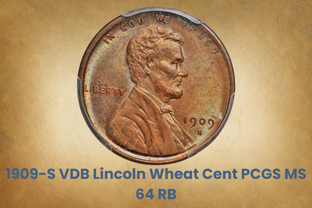 1909-S VDB Lincoln Wheat Cent PCGS MS 64 RB