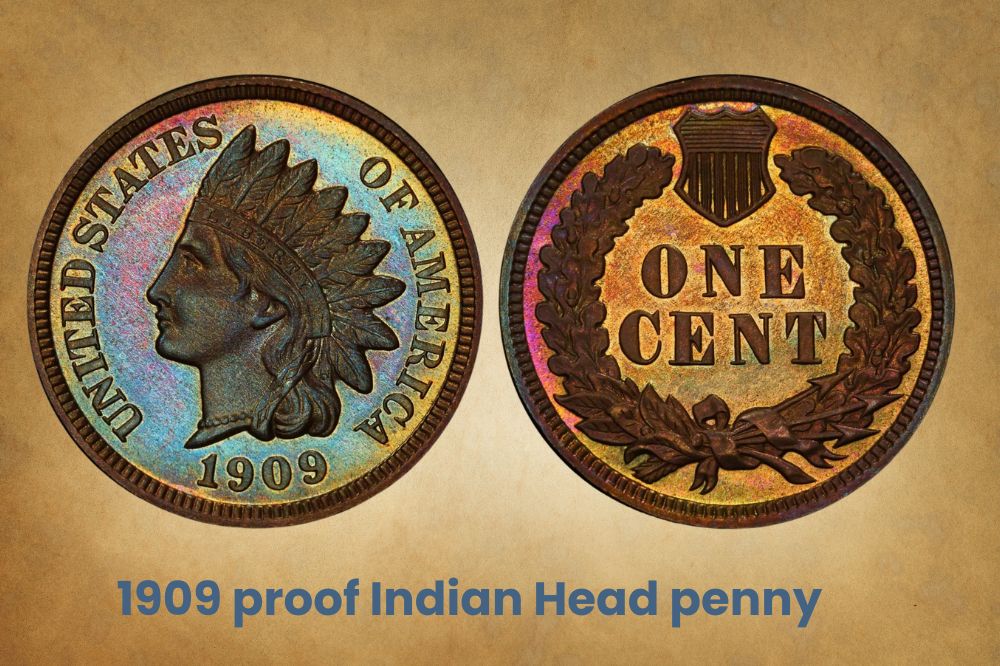 1909 proof Indian Head penny Value