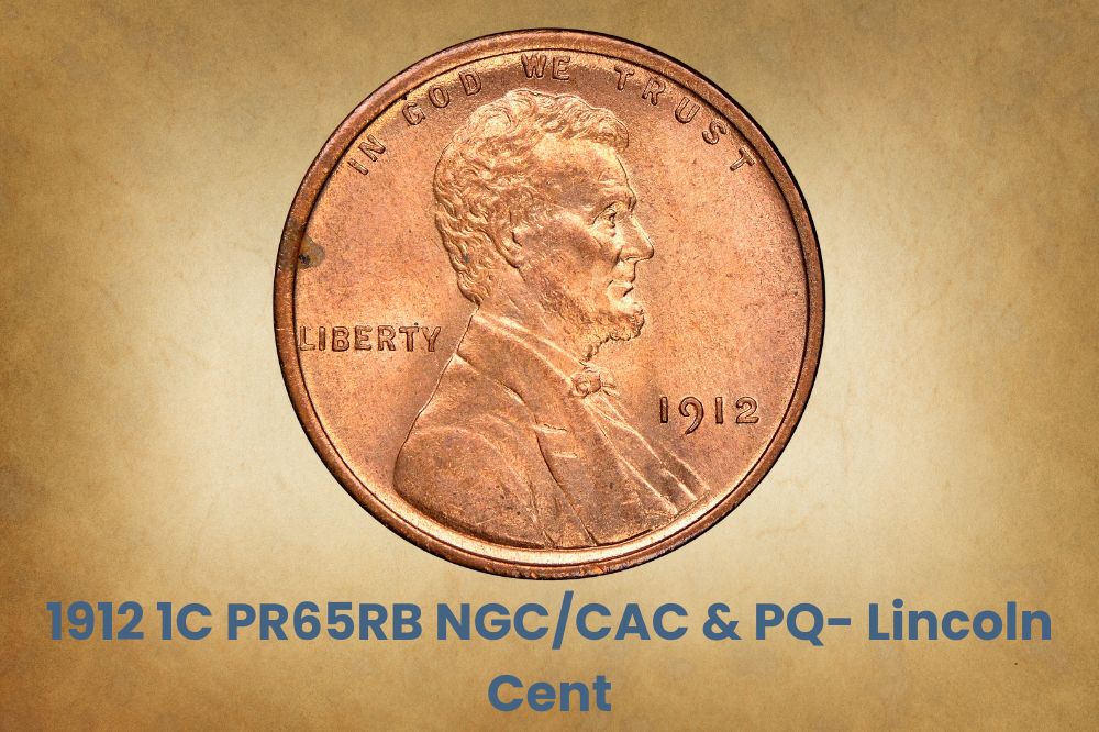 1912 1C PR65RB NGC/CAC & PQ- Lincoln Cent