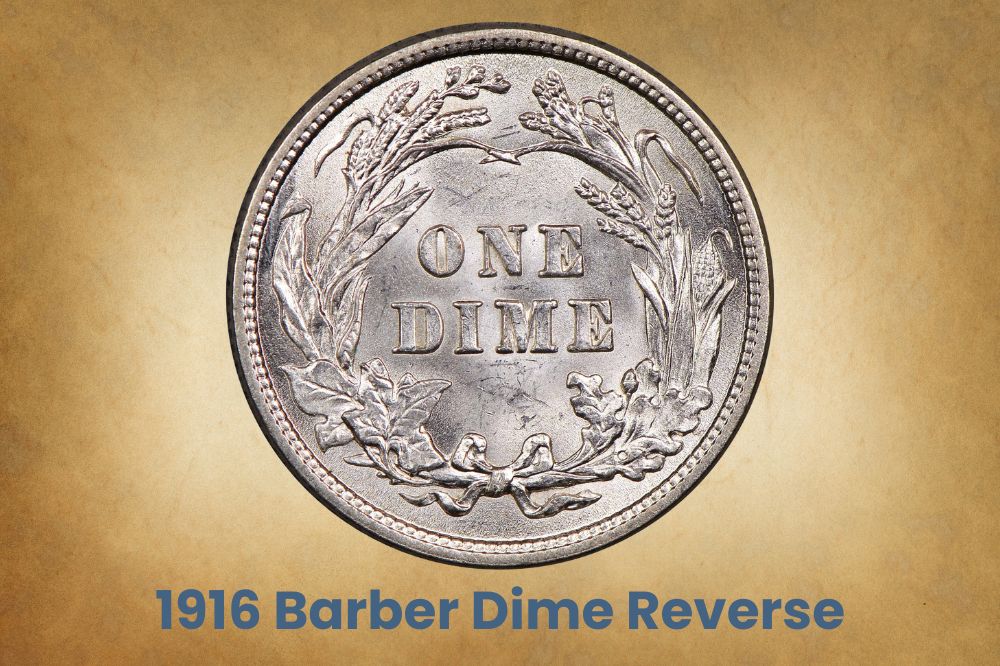 1916 Barber Dime Reverse