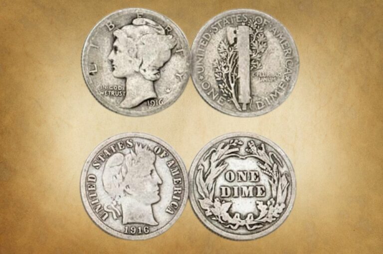 1916 Barber & Mercury Dime Coin Value (Rare Errors, “D”, “S” & No Mint Marks)