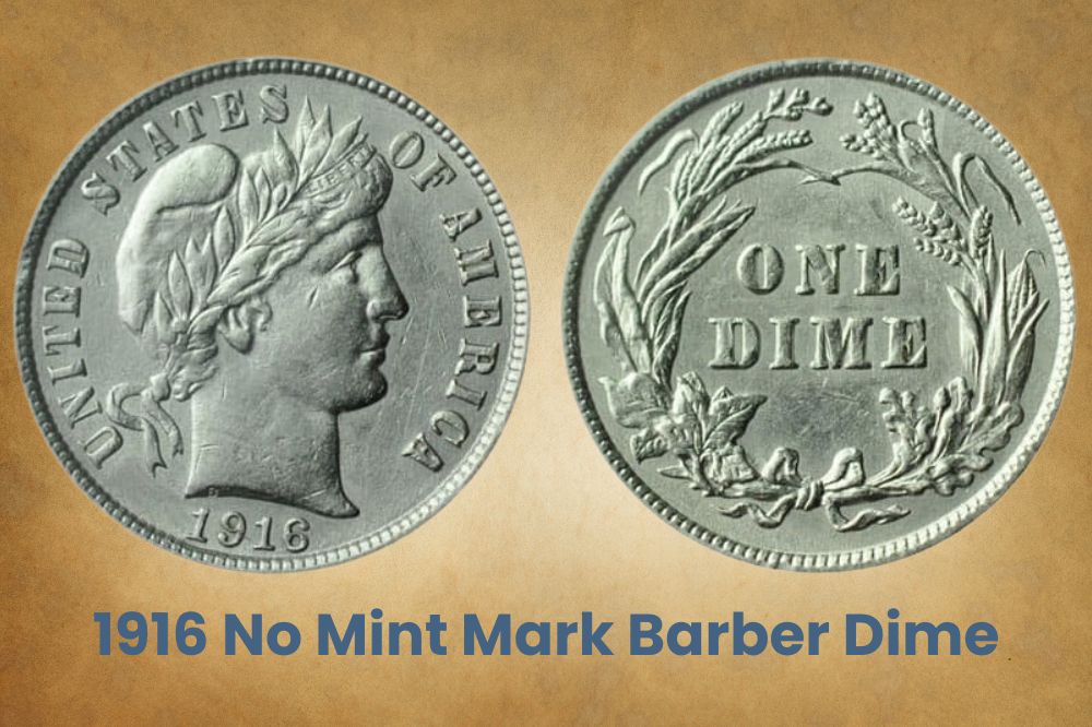 1916 No Mint Mark Barber Dime