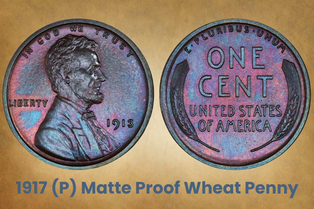 1917 (P) Matte Proof Wheat Penny