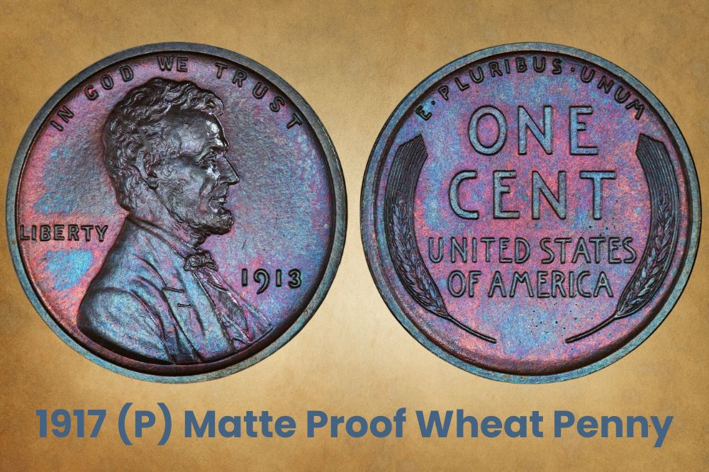 1917 (P) Matte Proof Wheat Penny