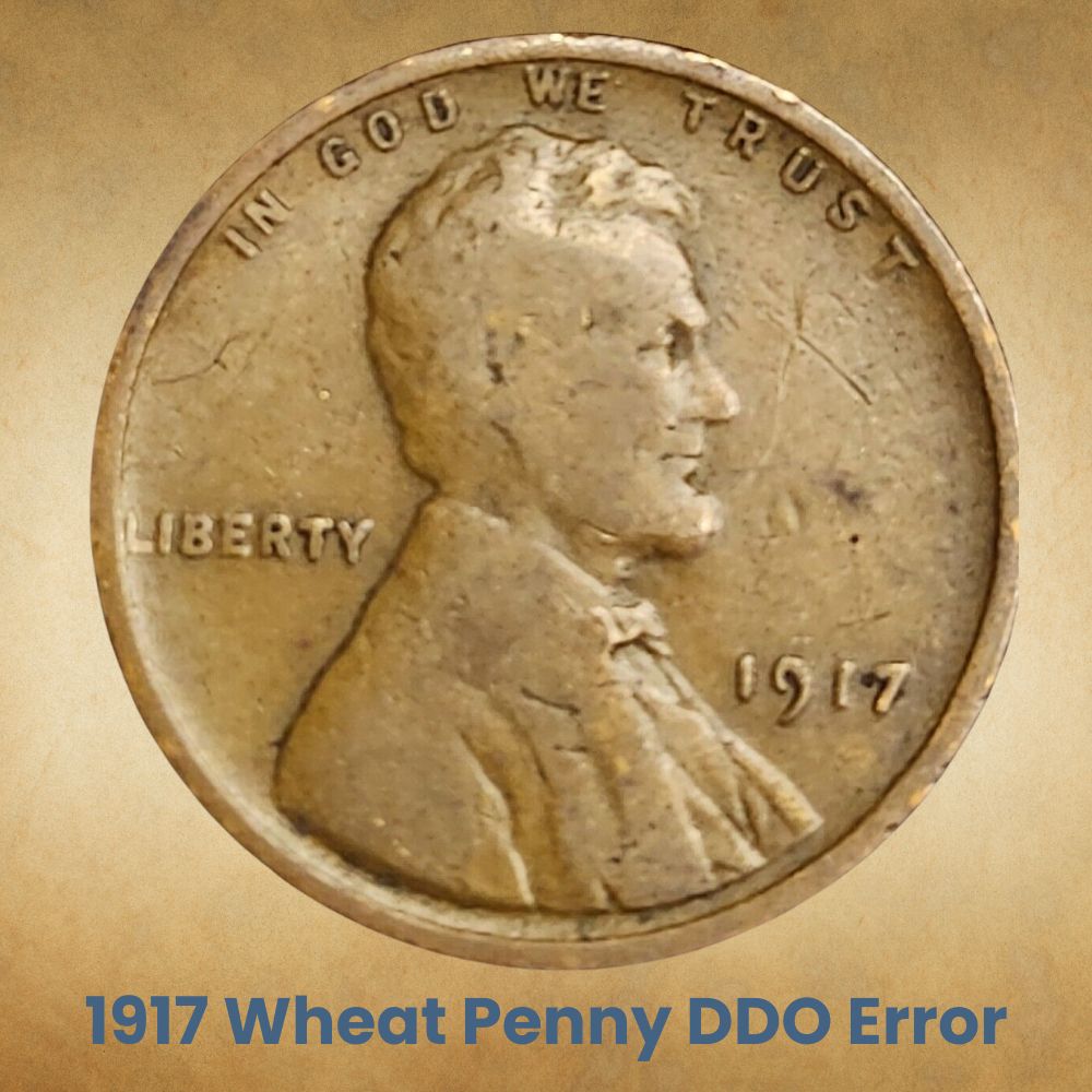 1917 Wheat Penny DDO Error