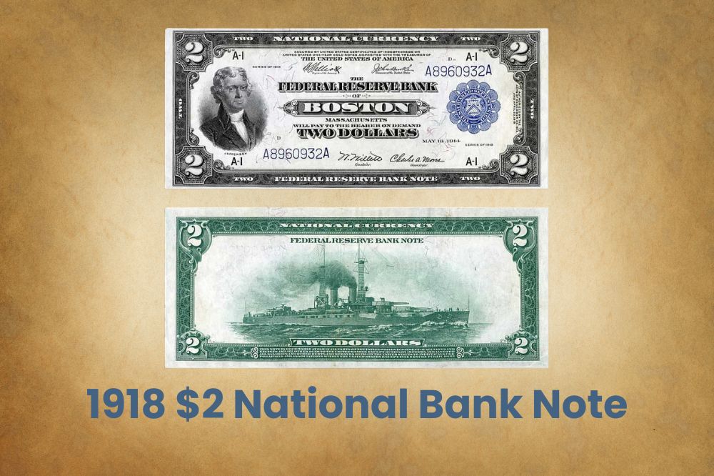 1918 $2 National Bank Note