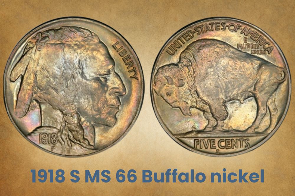 1918 S MS 66 Buffalo nickel