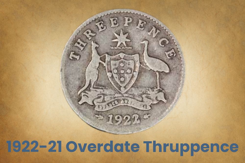 1922-21 Overdate Thruppence