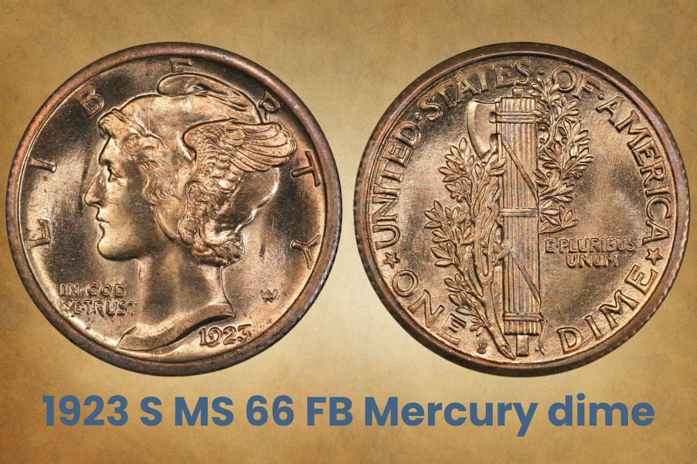 1923 S MS 66 FB Mercury dime