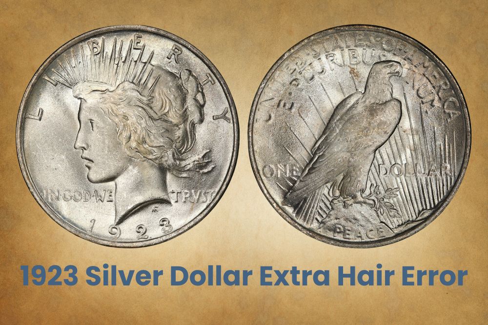 1923 Silver Dollar Extra Hair Error
