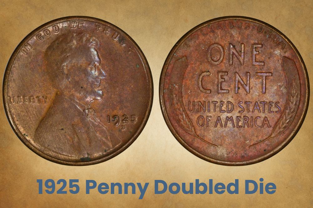1925 Penny Doubled die