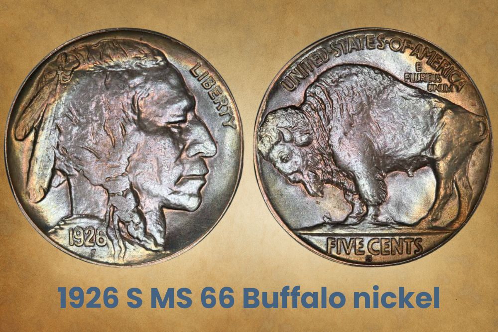 1926 S MS 66 Buffalo nickel