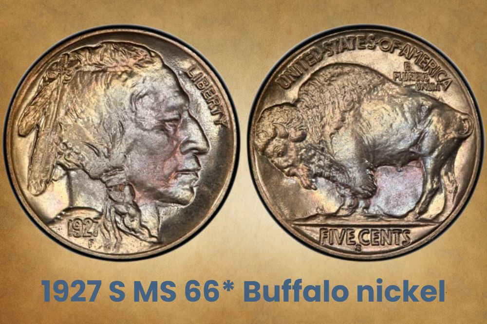1927 S MS 66* Buffalo nickel